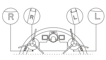ionvac UltraClean UV Sanitizing Robo Vac User Manual - Install the Side Brushes