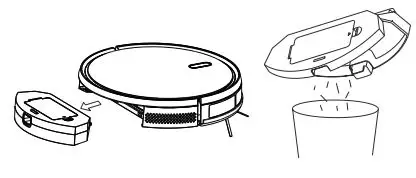 ionvac UltraClean UV Sanitizing Robo Vac User Manual - Open dust bin door to empty it