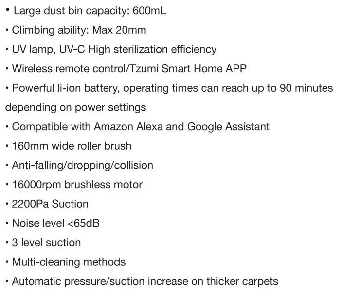 ionvac UltraClean UV Sanitizing Robo Vac User Manual - Product Overview & Functions