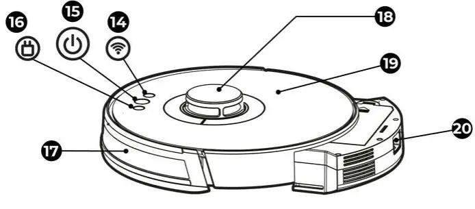 Control of the vacuum cleaner