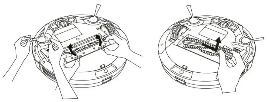 Wet cleaning with the water container