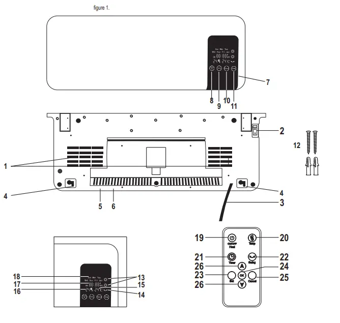 SOMOGYI ELEKTRONIC FKF 59201 Wall Fan Heater-fig2