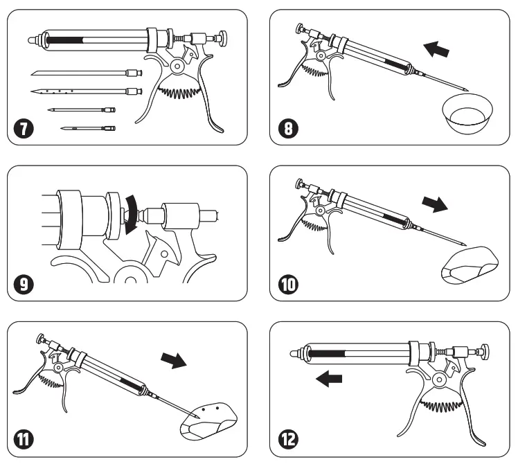 RAZORRI S50 2 oz Large Capacity Barrel Marinade Injector Gun - fig1