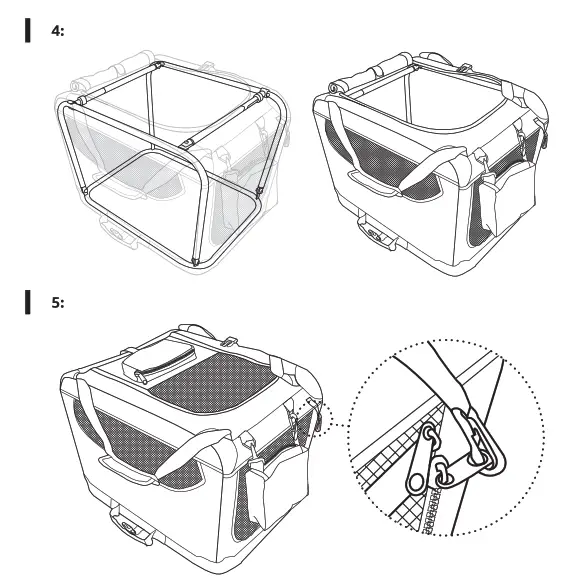 amazon basics B07GPRXZ5P Premium Folding Portable Soft Pet Crate - fig2