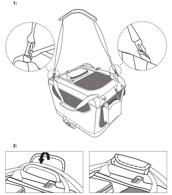 amazon basics B07GPRXZ5P Premium Folding Portable Soft Pet Crate - fig3
