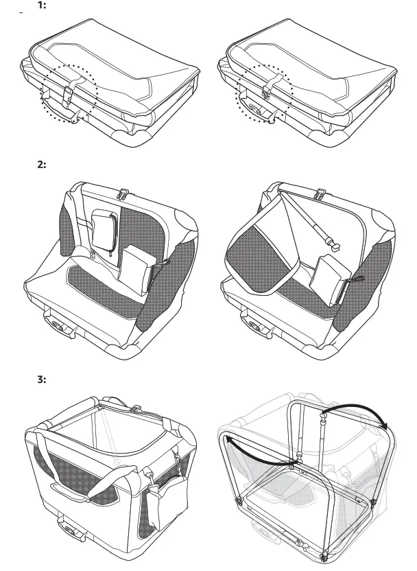 amazon basics B07GPRXZ5P Premium Folding Portable Soft Pet Crate - fig7