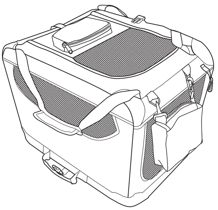 amazon basics B07GPRXZ5P Premium Folding Portable Soft Pet Crate