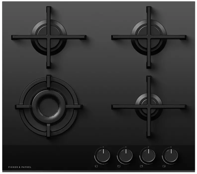 FISHER PAYKEL CG604DNGGB4 Gas on Glass Cooktop -