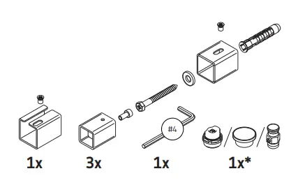 TERMA 2046BTU Warp T One Electric Towel Rail- (2)