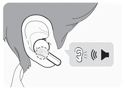 LG TONE Free HBS-FN7 Bluetooth Stereo Headset - alarm