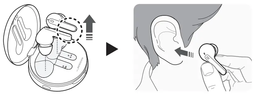 LG TONE Free HBS-FN7 Bluetooth Stereo Headset - earbuds