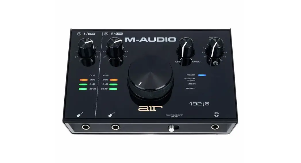 M-audio Air-192-6 Usb 2x2 Audio Interface With Midi User Guide