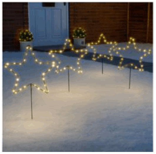 GAINSBOROUGH L015 Set 2 Large Light Up Stars