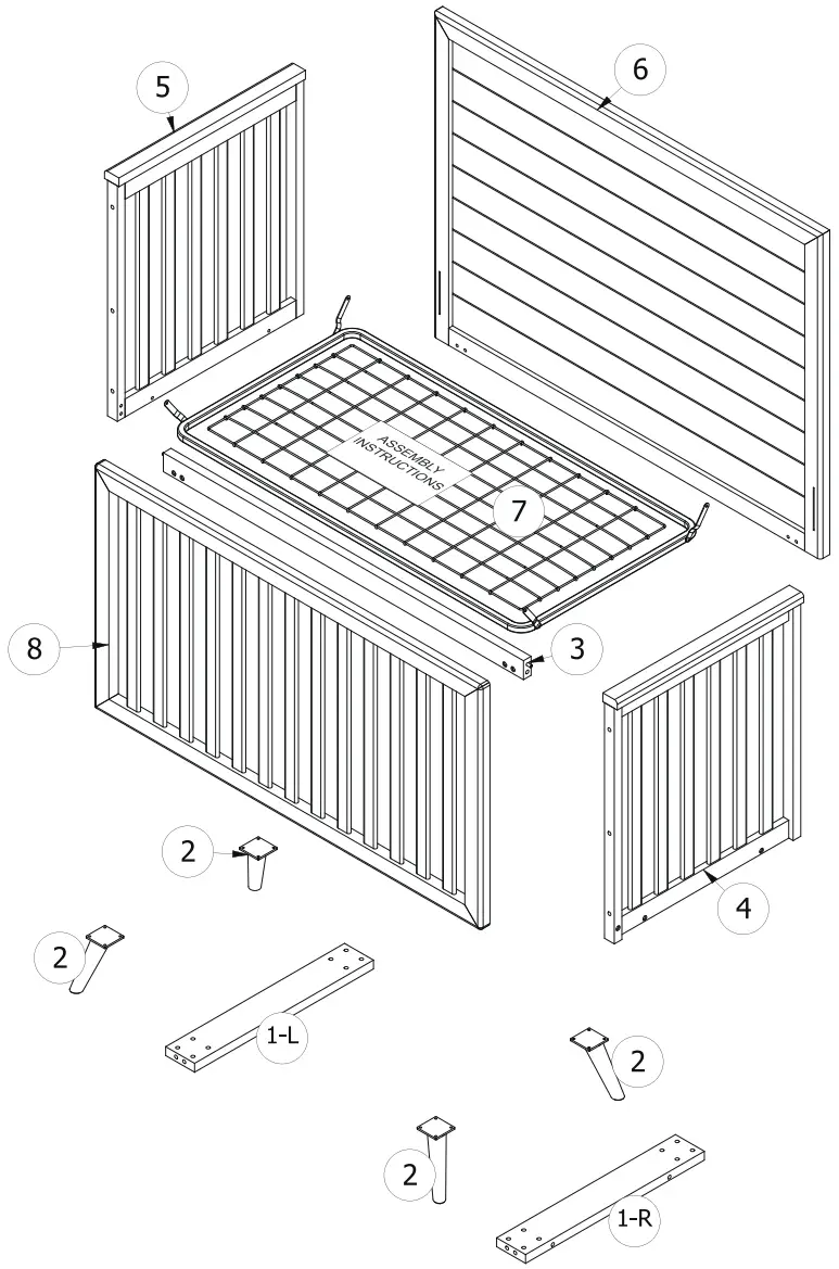 evolur LOFT AI 927 00 Midcentury Crib - Figure 1