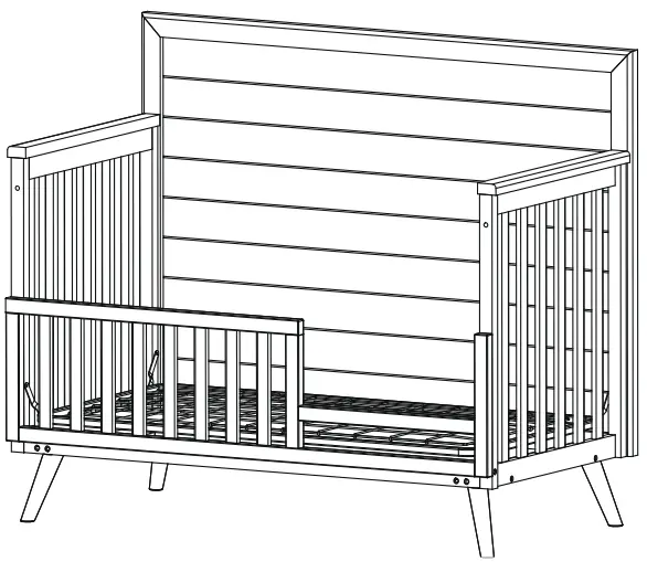 evolur LOFT AI 927 00 Midcentury Crib - Figure 11