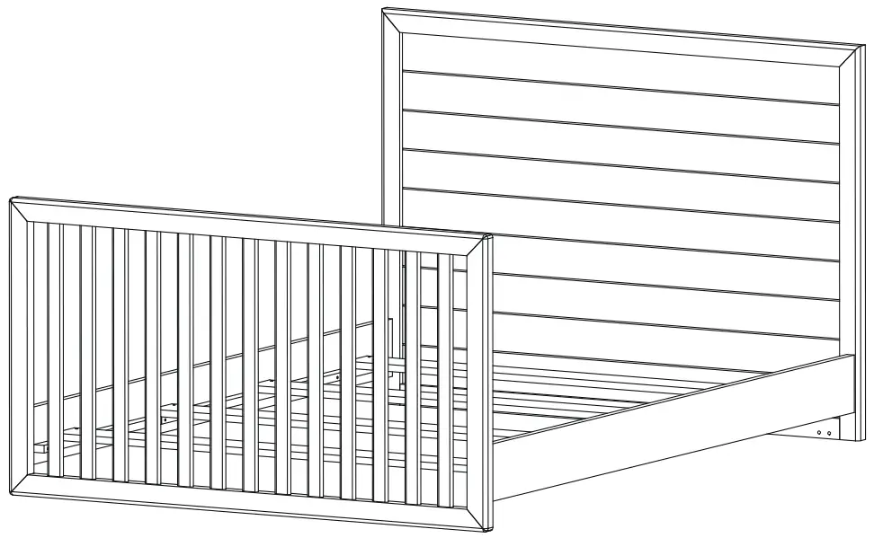 evolur LOFT AI 927 00 Midcentury Crib - Figure 12