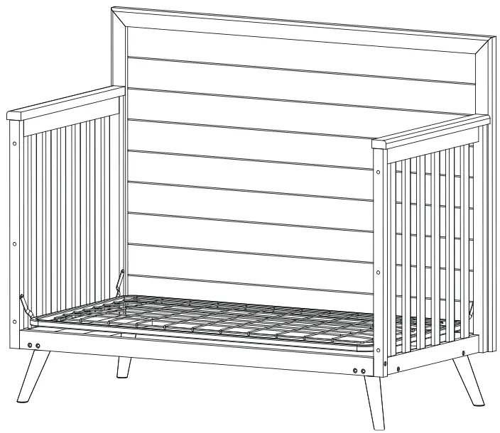 evolur LOFT AI 927 00 Midcentury Crib - Figure 9