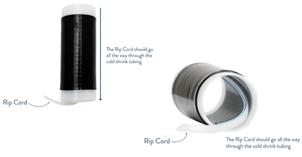 GAMMA How to Install Cold Shrink Tubing - fIG