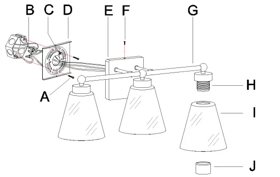 Uolfin A04337 3-Light Classic Electroplated fig 3