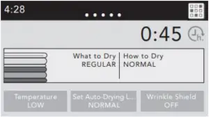 Step 4. Close Door; then Select Cycle and Settings