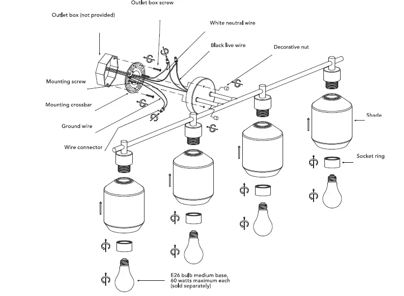 globe-91002299-33-63-Inch-4-Light-Matte-Brass-Vanity-Light-with-Opal-Glass-Shades-fig-2