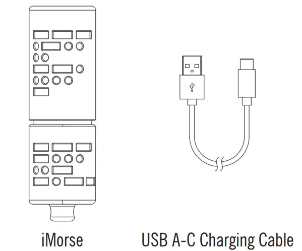 OLIGHT iMorse 180 Lumens Keychain Flashlight - Figure 1