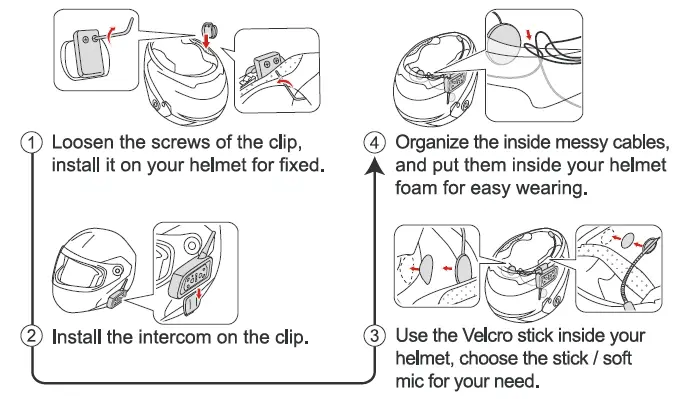 EJEAS V4 Plus Motorcycle Intercom System -02