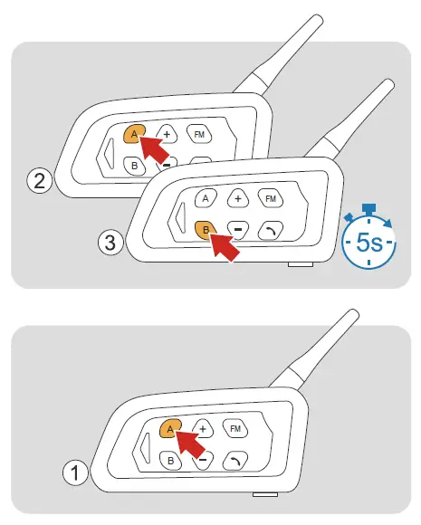 EJEAS V4 Plus Motorcycle Intercom System -11