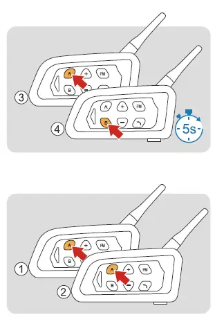 EJEAS V4 Plus Motorcycle Intercom System -12