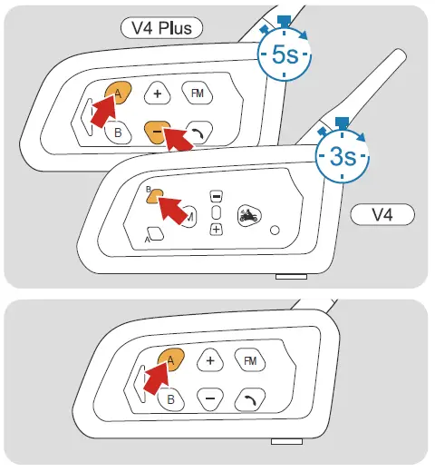 EJEAS V4 Plus Motorcycle Intercom System -15