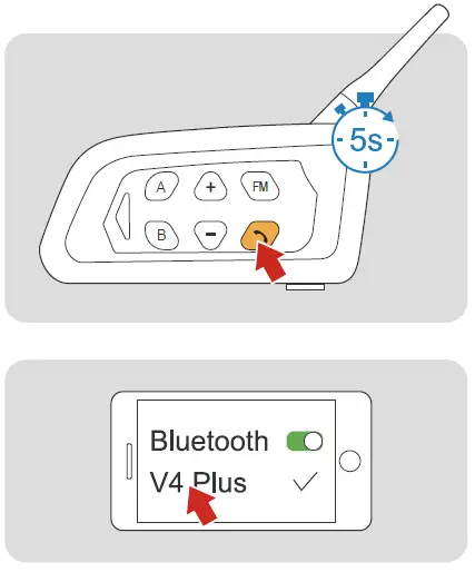 EJEAS V4 Plus Motorcycle Intercom System -19
