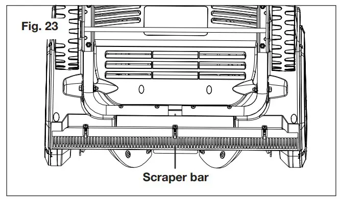 Replacing the Scraper Bar