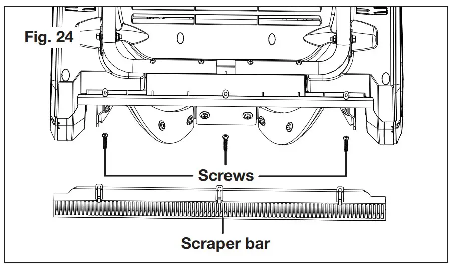 Replacing the Scraper Bar