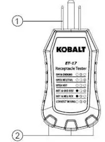 KOBALT ET-17 Receptacle Tester - 1