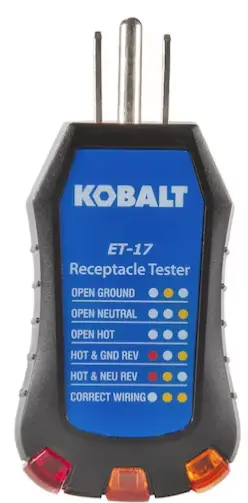 KOBALT ET-17 Receptacle Tester