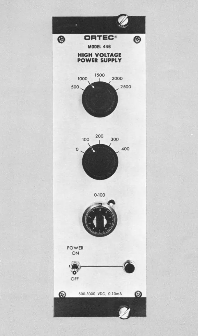 ORTECH 446 High Voltage Power Supply - Figure 1