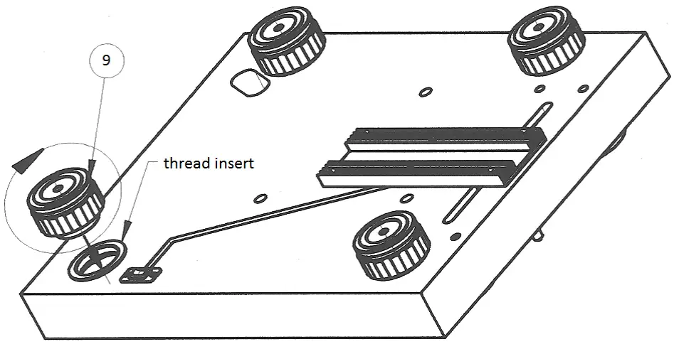 Installation adjustable