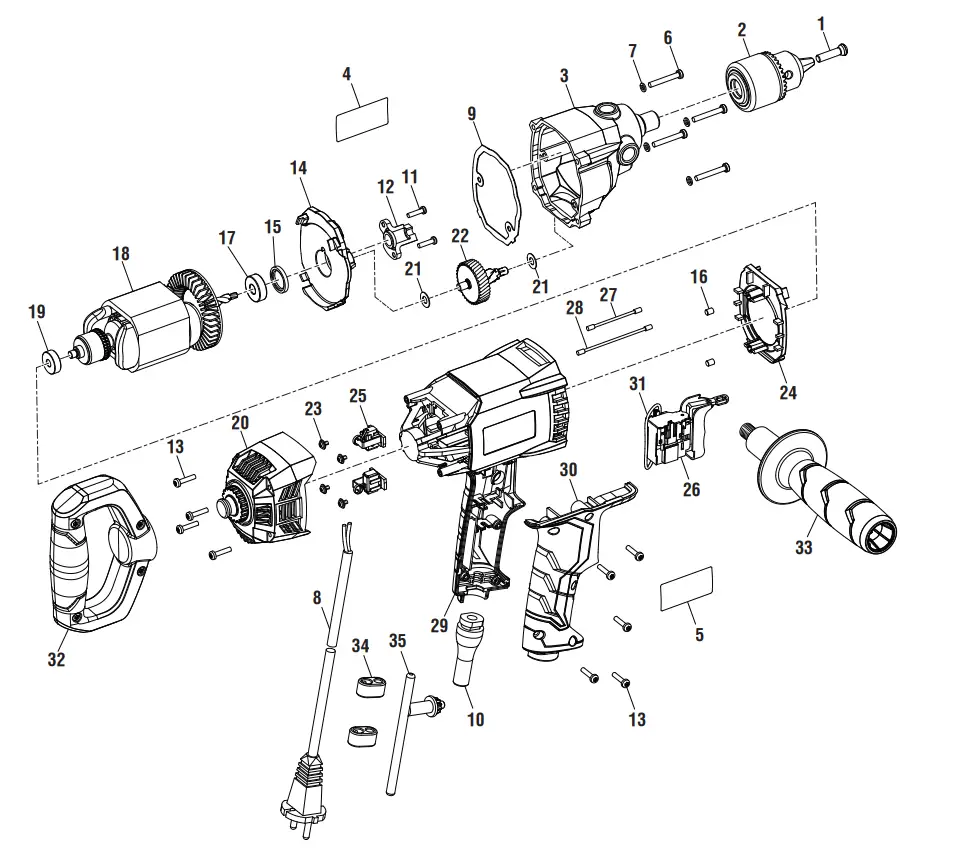 RIDGID R7122 1 2 Inch Mud Mixer Drill-fig1