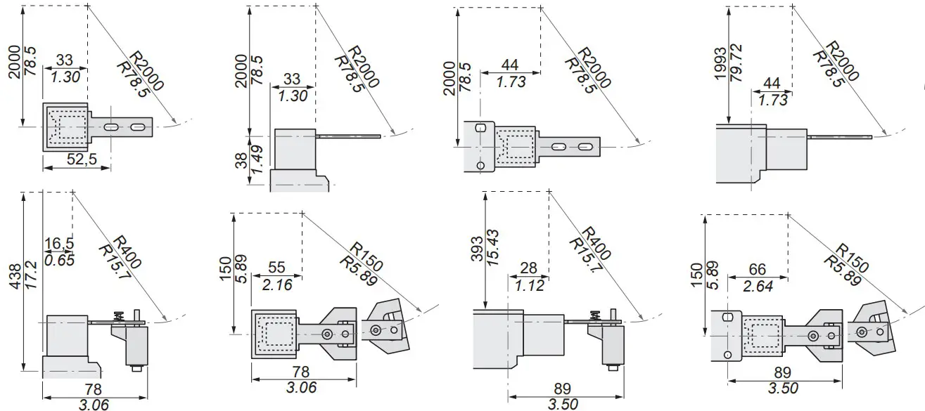 Tongued key actuation