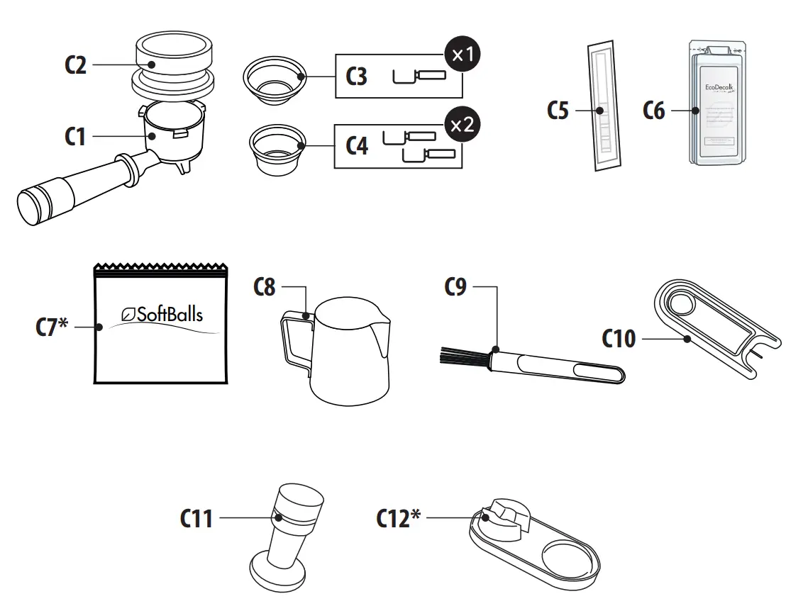 Description of accessories - C