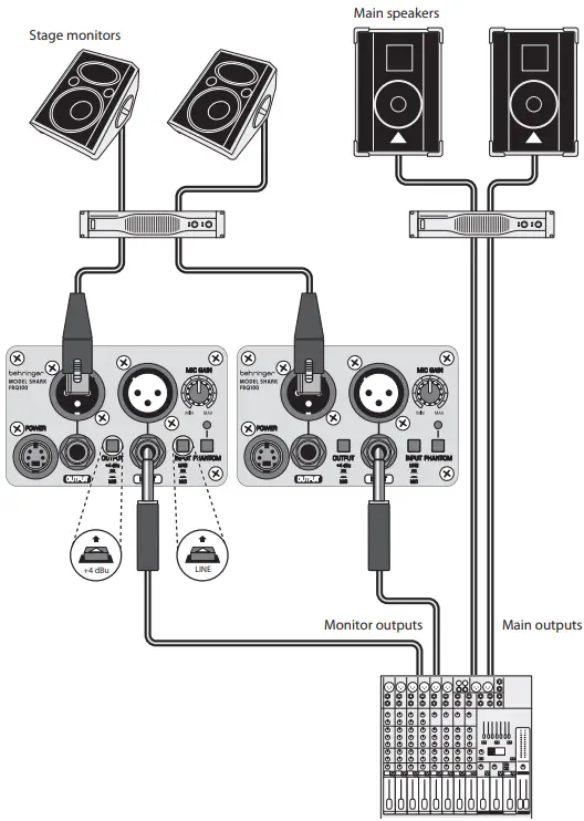 behringer FBQ100 Shark Automatic Feedback Destroyer - SHARK FBQ100
