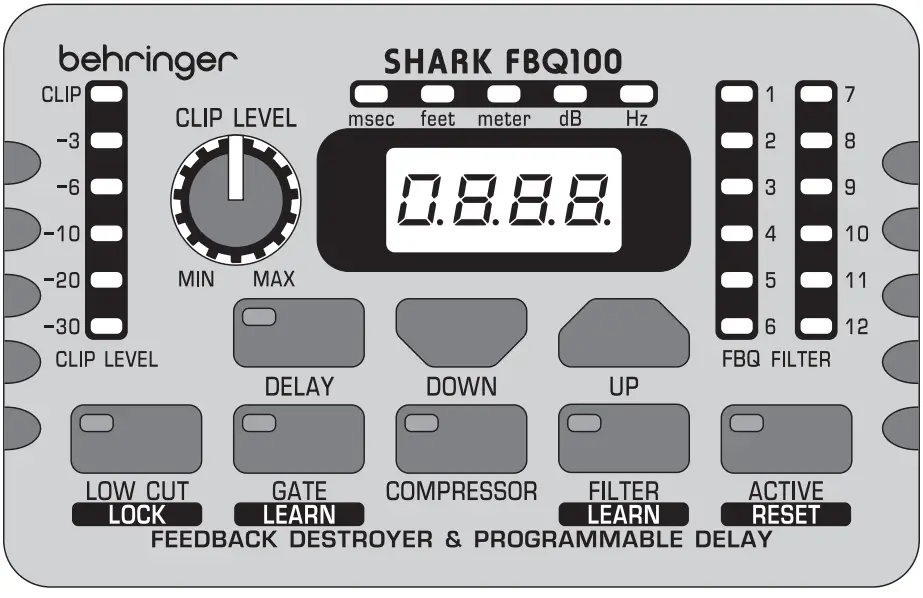 behringer FBQ100 Shark Automatic Feedback Destroyer