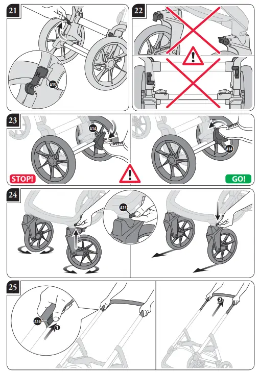 Inglesina Aptica XT System Quattro with Infant Car Seat Darwin - Fig5