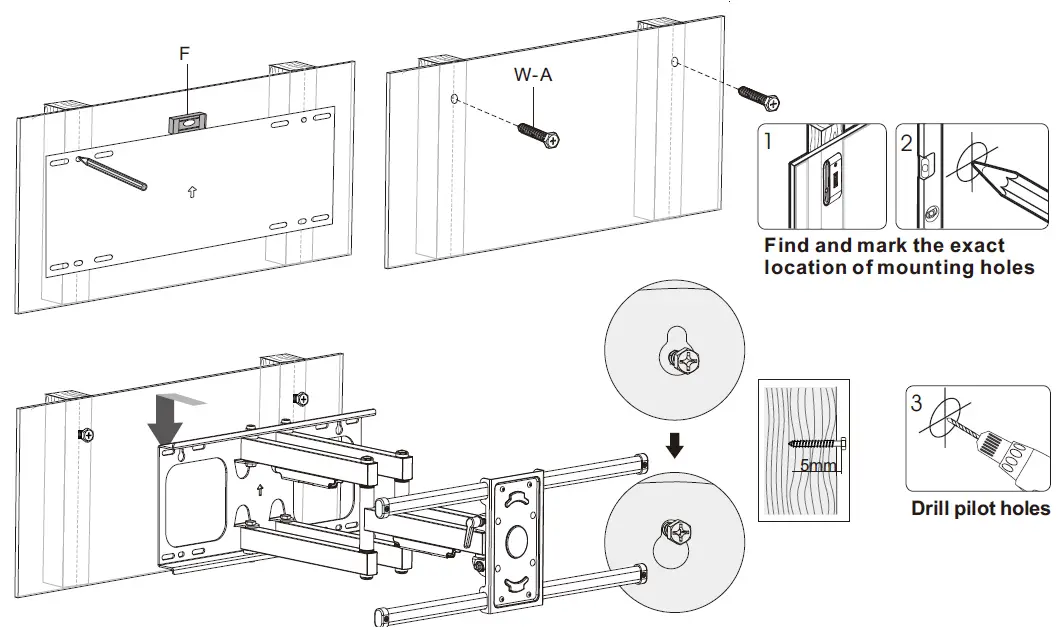 EZYmount VLM-5400 Full Motion LED LCD TV Wall Mount 05
