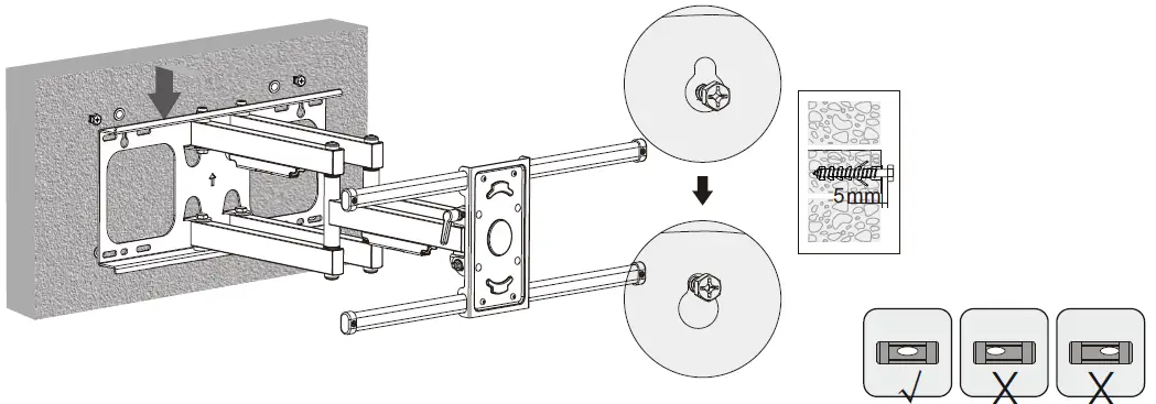 EZYmount VLM-5400 Full Motion LED LCD TV Wall Mount 08