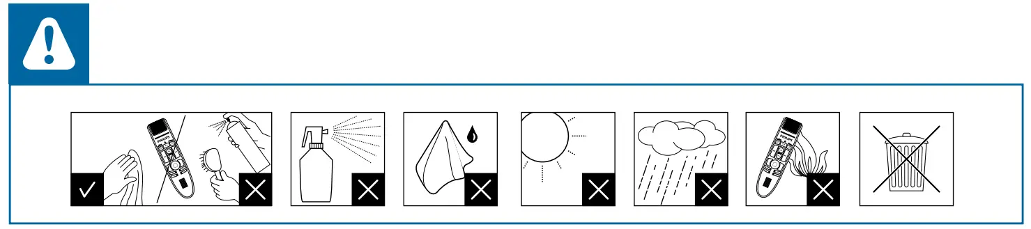 PHILIPS SpeechMike SMP3700-SMP3800 - WARNING