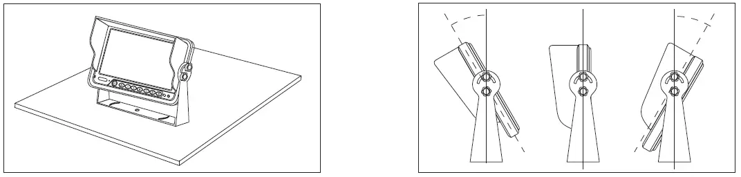 axis JS5020K 5 Inch Monitor and Camera Kit bracket installation 1