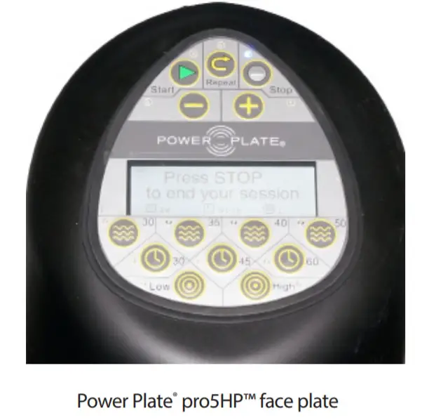 POWER PLATE pro5HP Vibration Trainer-Operation