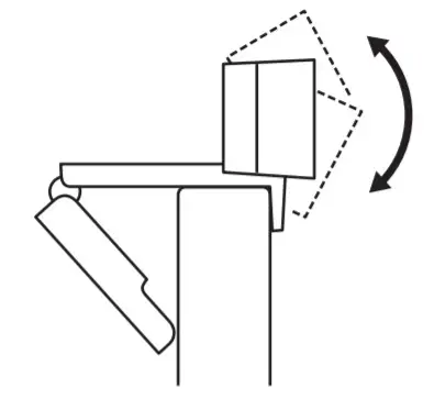 logitech C270 HD Video 720P Webcam Built-in-Manually adjust