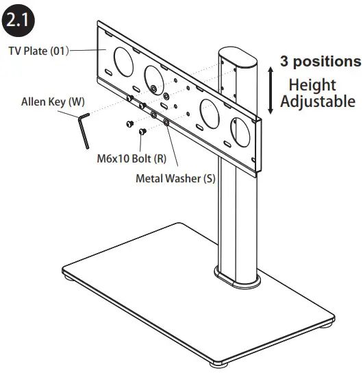 FORGING MOUNT Universal TV Stand HY4111 - Step 2